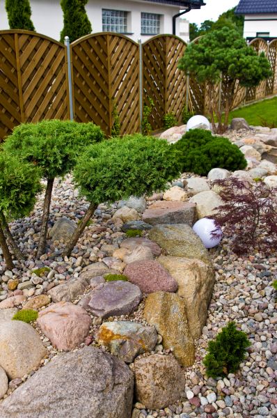 Outdoor Rock Installation